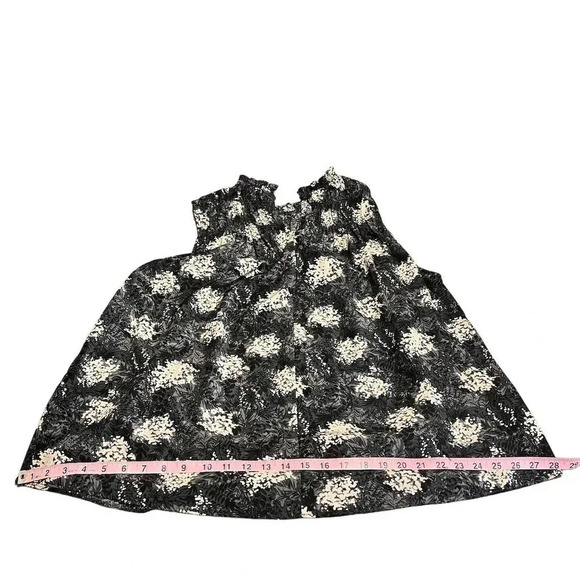 Joie Women's Floral Sleeveless Blouse Size L Multicolor Mock Neck - Picture 5 of 9